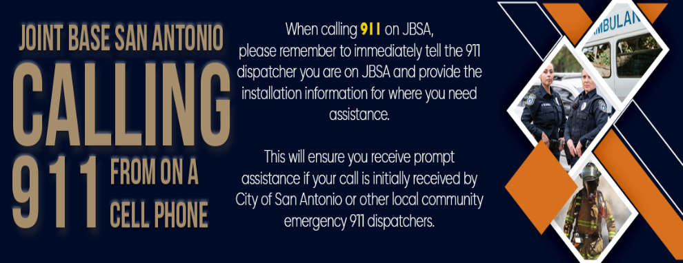 Calling 911 From A Cell Phone On JBSA